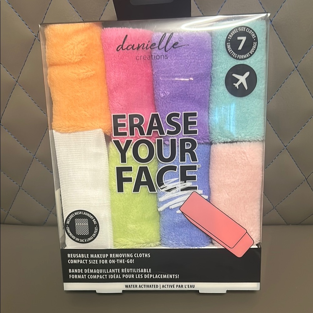 Erase Your Face Wash Cloths - Multi-Color Set